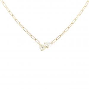 【新品】K18YG ハート ダイヤモンド ネックレス 0.31CT
