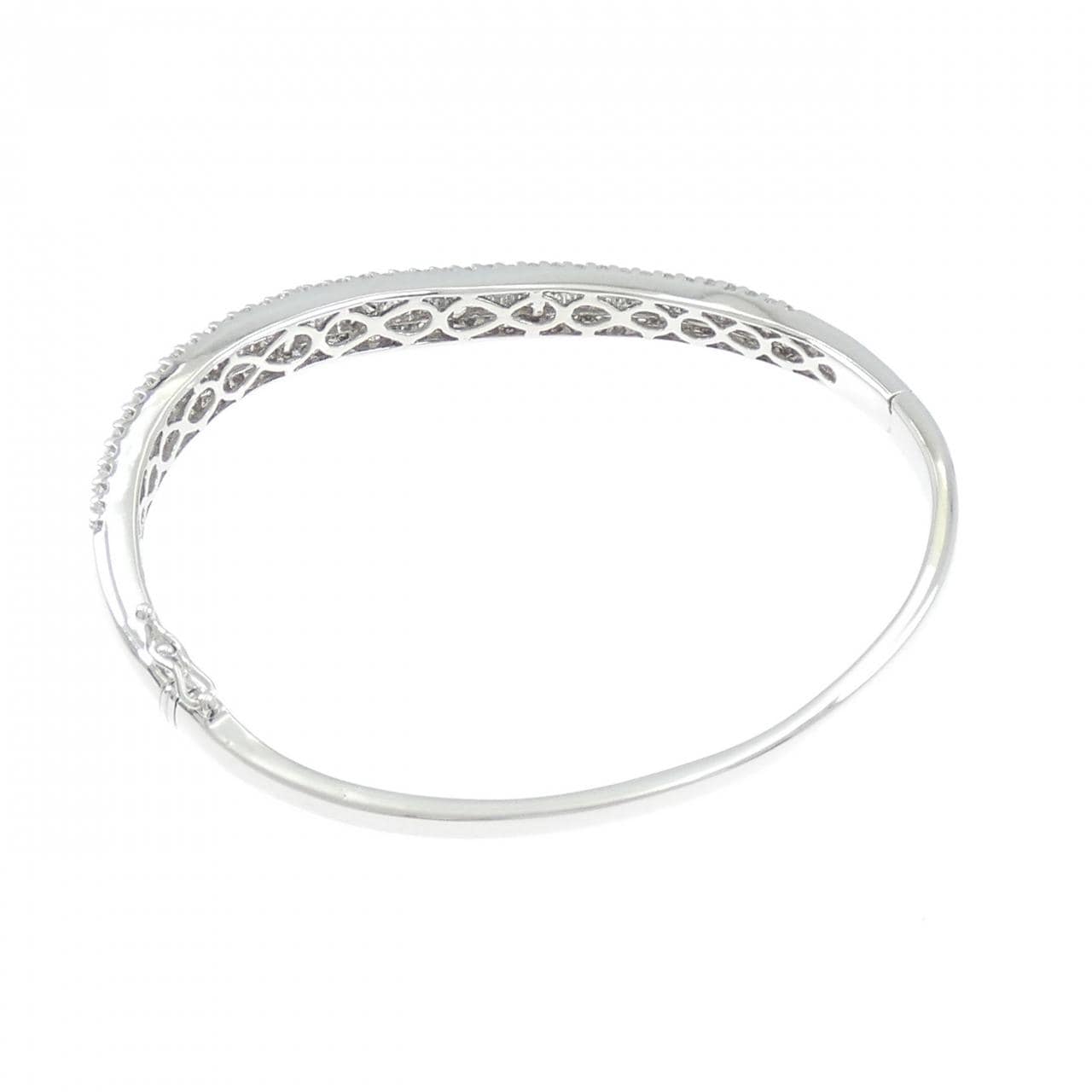 K18WG ダイヤモンド バングル 2.65CT