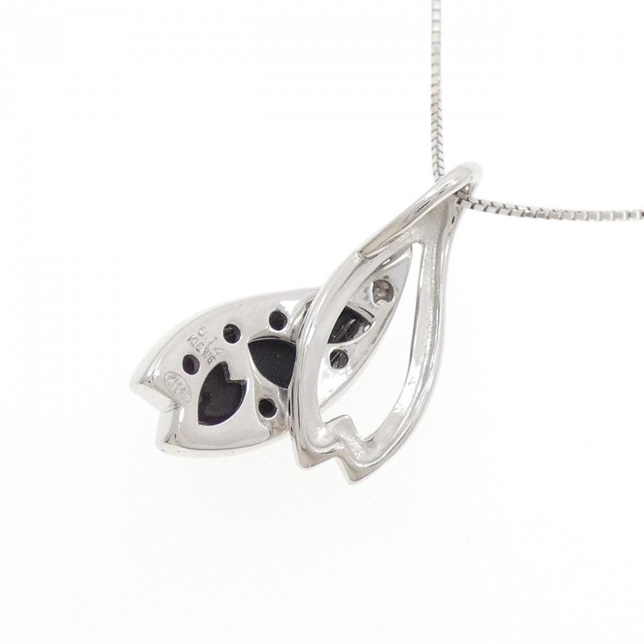 K18WG オニキス ネックレス