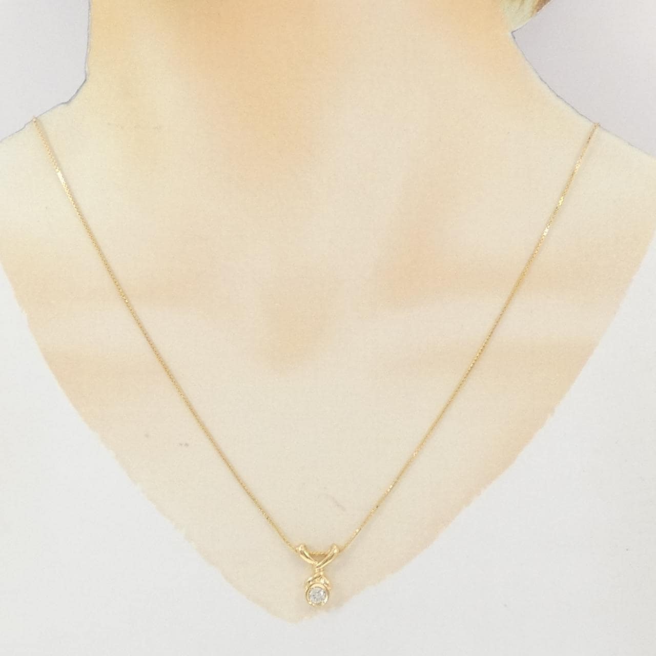 K18YG ダイヤモンド ネックレス 0.20CT