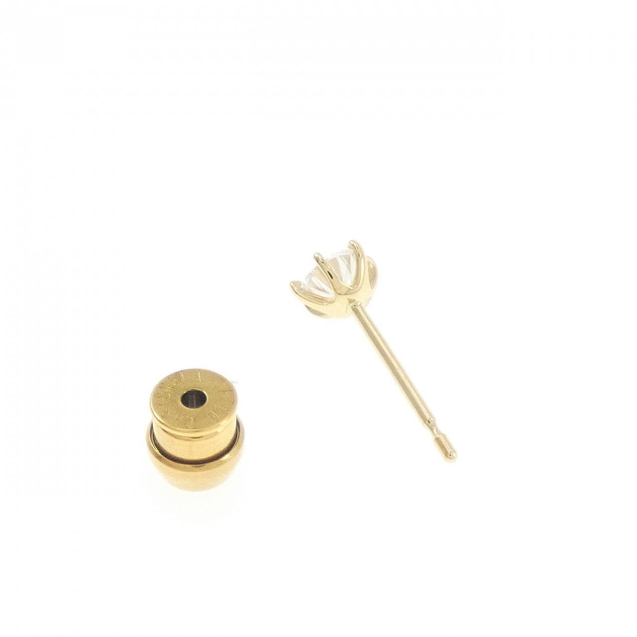【リメイク】K18YG/ST ダイヤモンド ピアス 0.301CT G SI2 VG 片耳