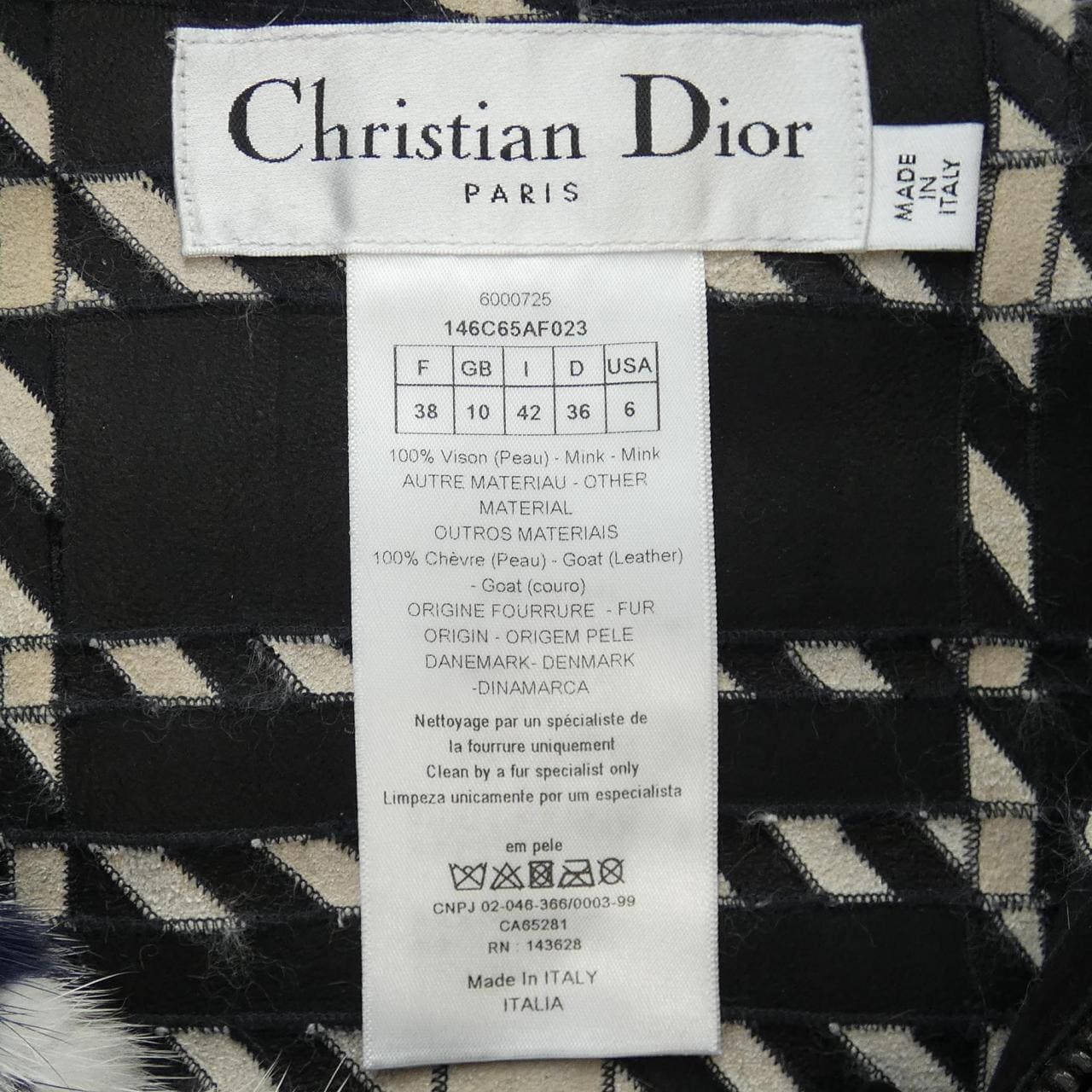 クリスチャンディオール CHRISTIAN DIOR 146C65AF023 コート