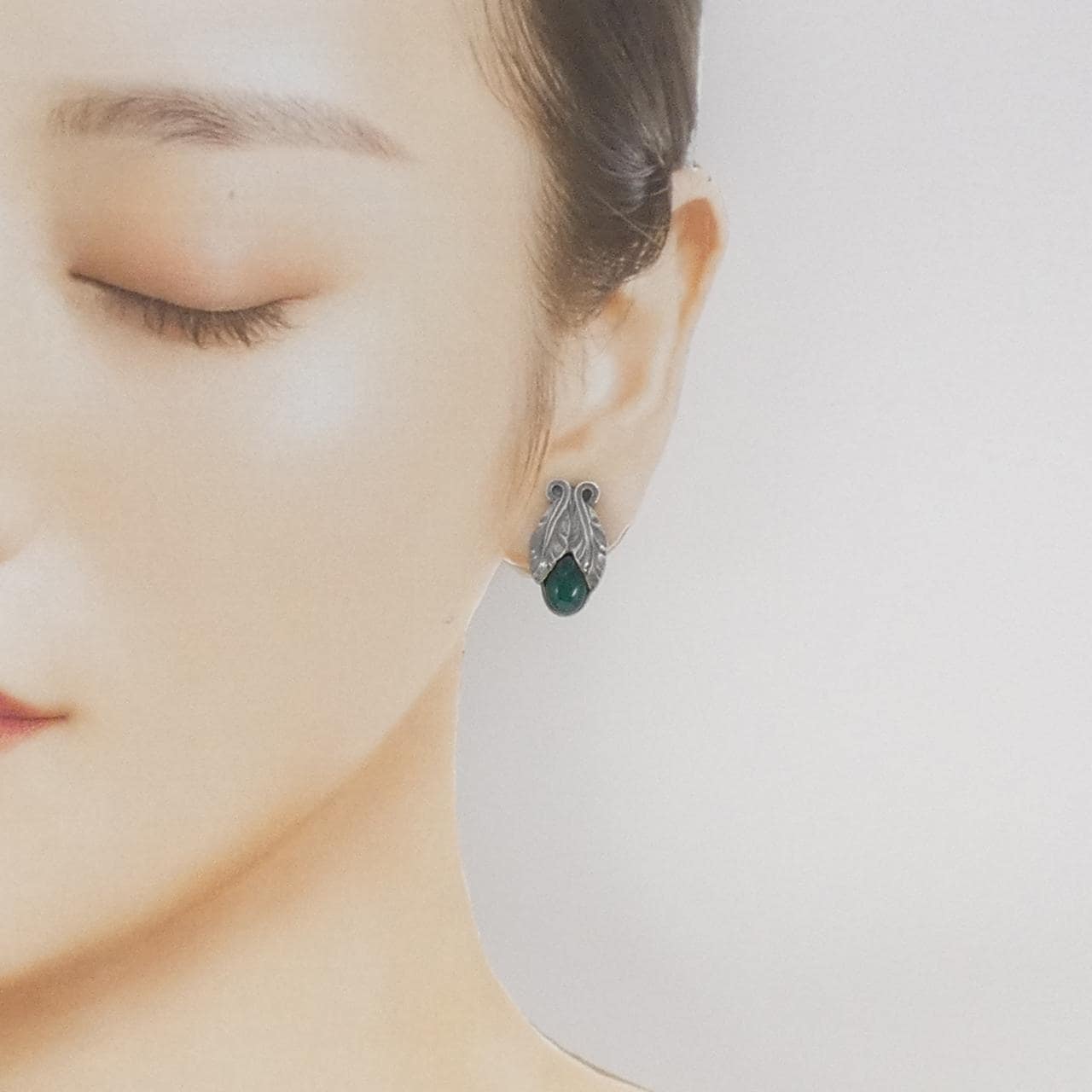 ジョージ ジェンセン カルセドニー イヤリング