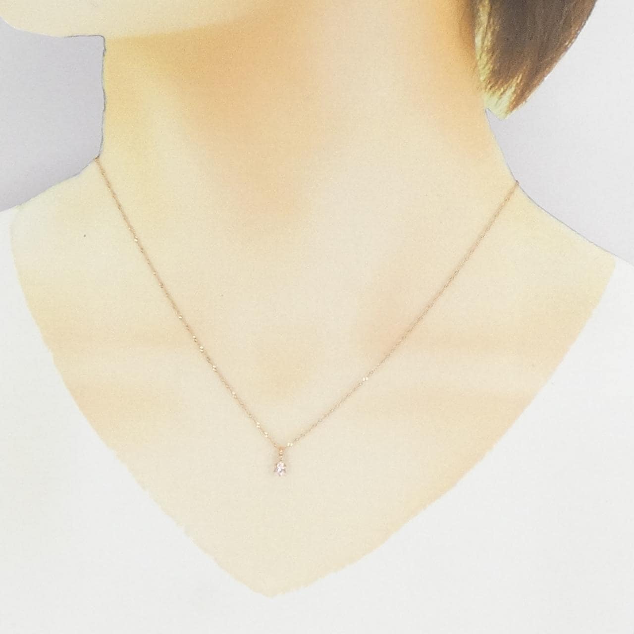 アガット モルガナイト ネックレス