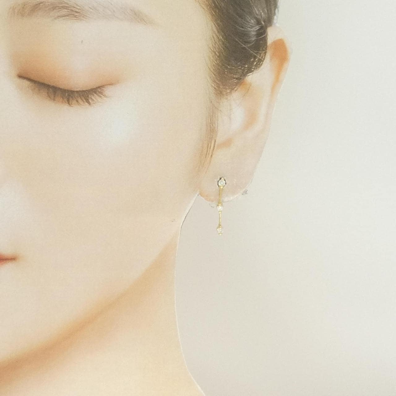 K18YG ダイヤモンド ピアス 0.30CT