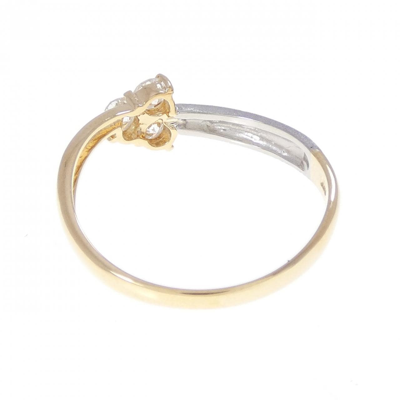 K18YG/PT900 ダイヤモンド リング 0.25CT