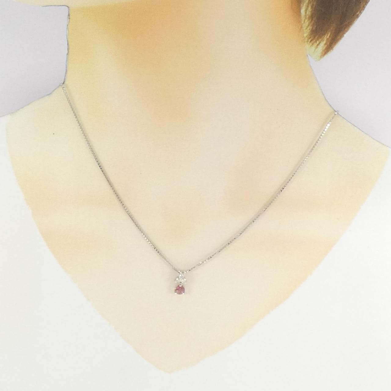 PT900/PT850 サファイヤ ネックレス 0.50CT