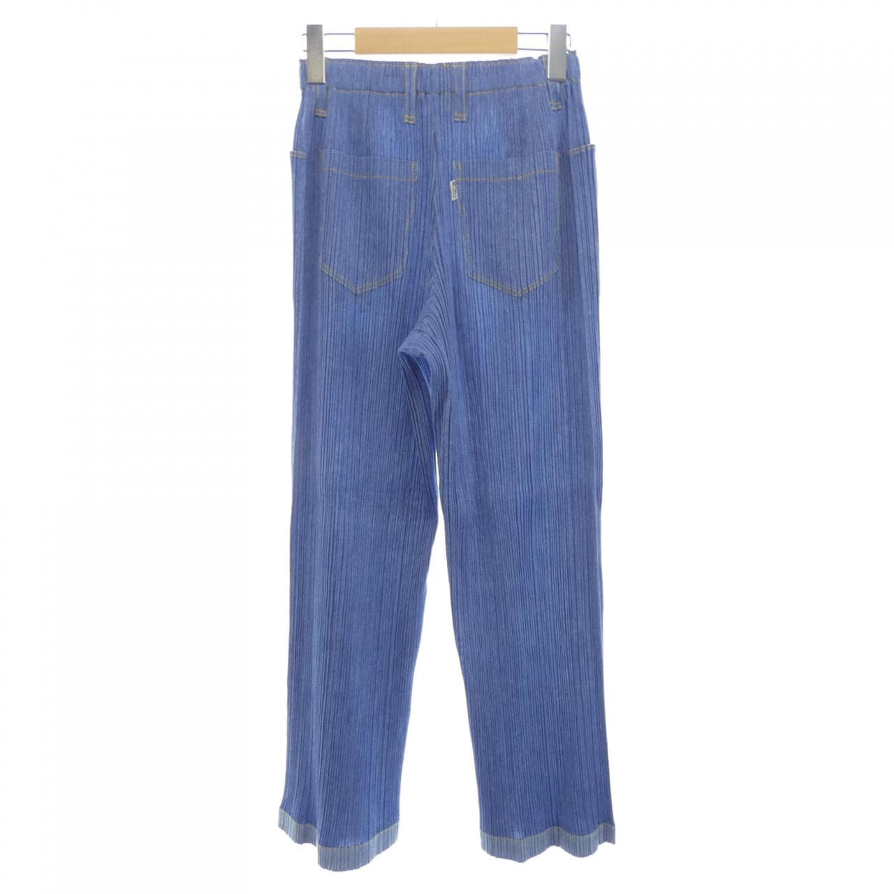 プリーツプリーズ PLEATS PLEASE 2007 デニム転写プリント PP71-JF623 7562022 パンツ