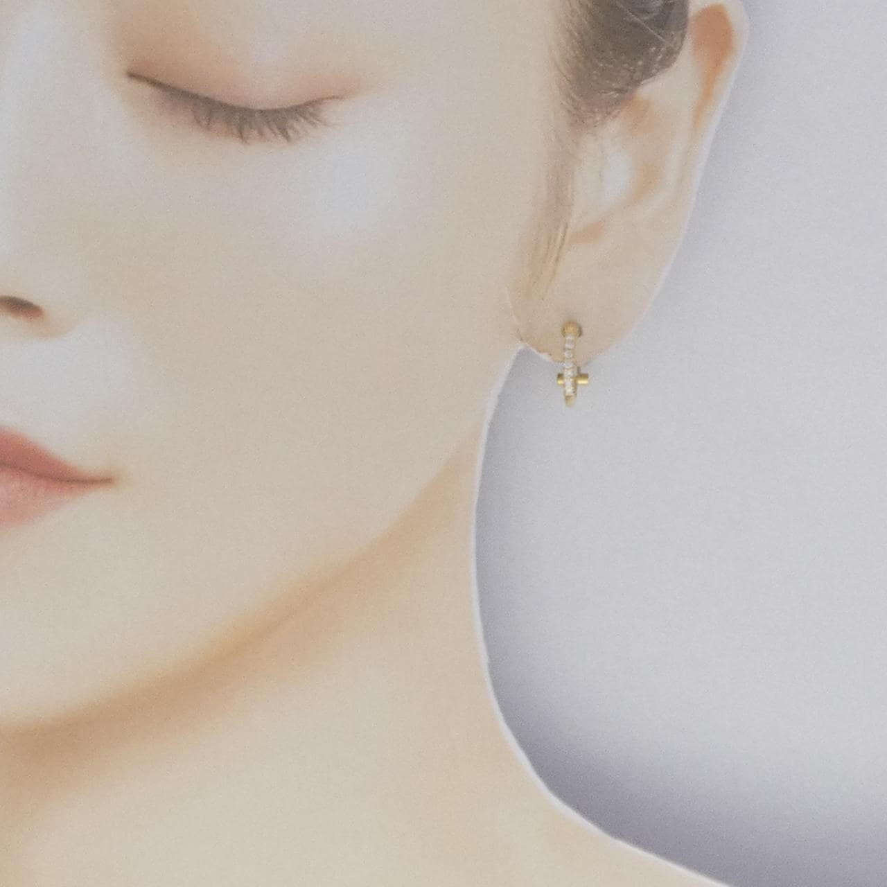 K18YG ダイヤモンド イヤリング 0.20CT