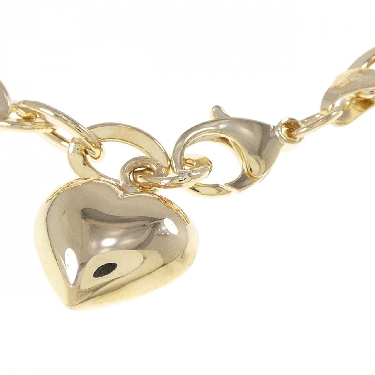 18K Yellow Gold Heart Bracelet