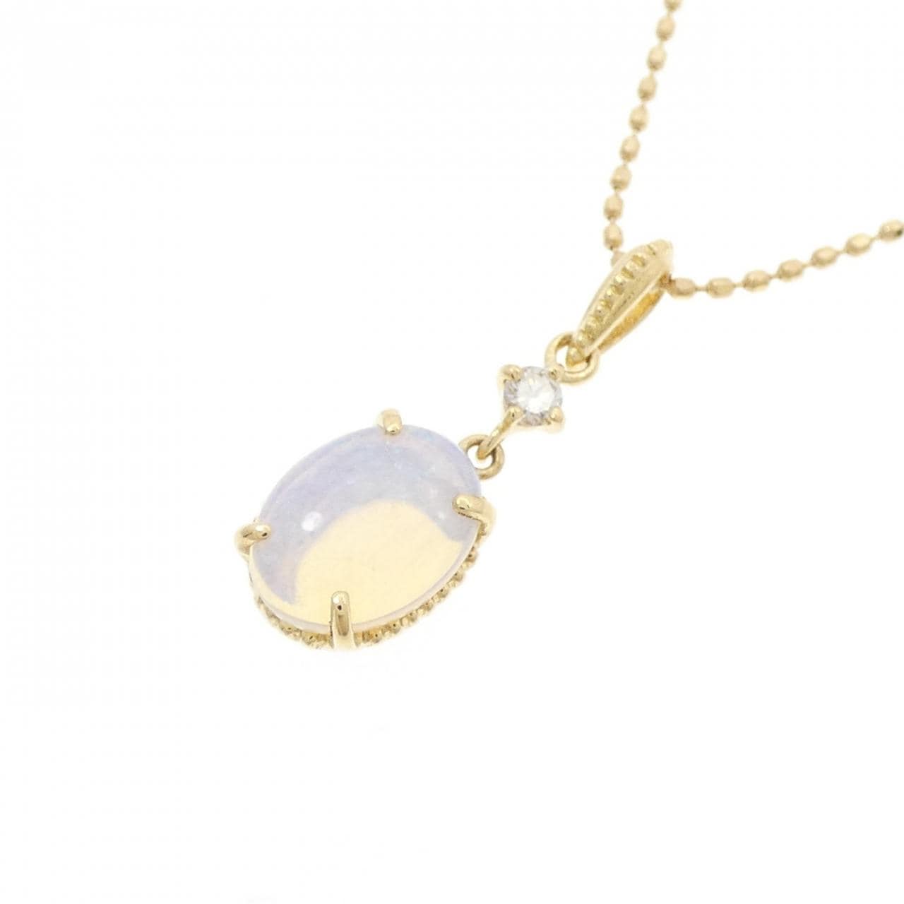 K18YG オパール ネックレス 0.5CT