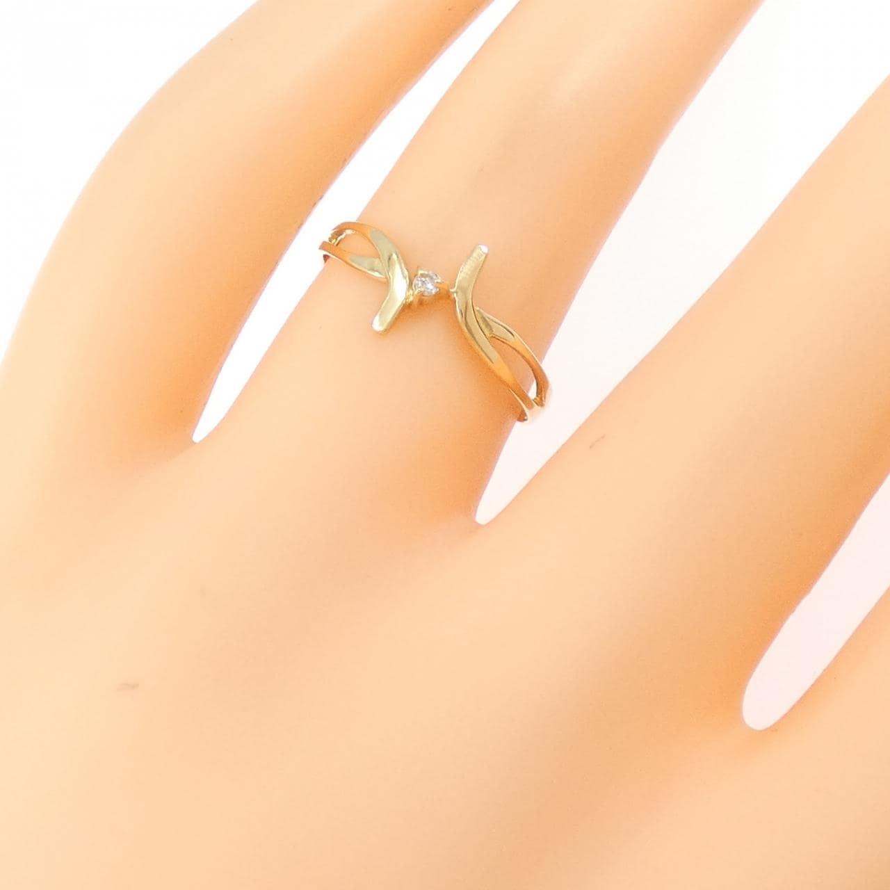 K18YG ダイヤモンド リング