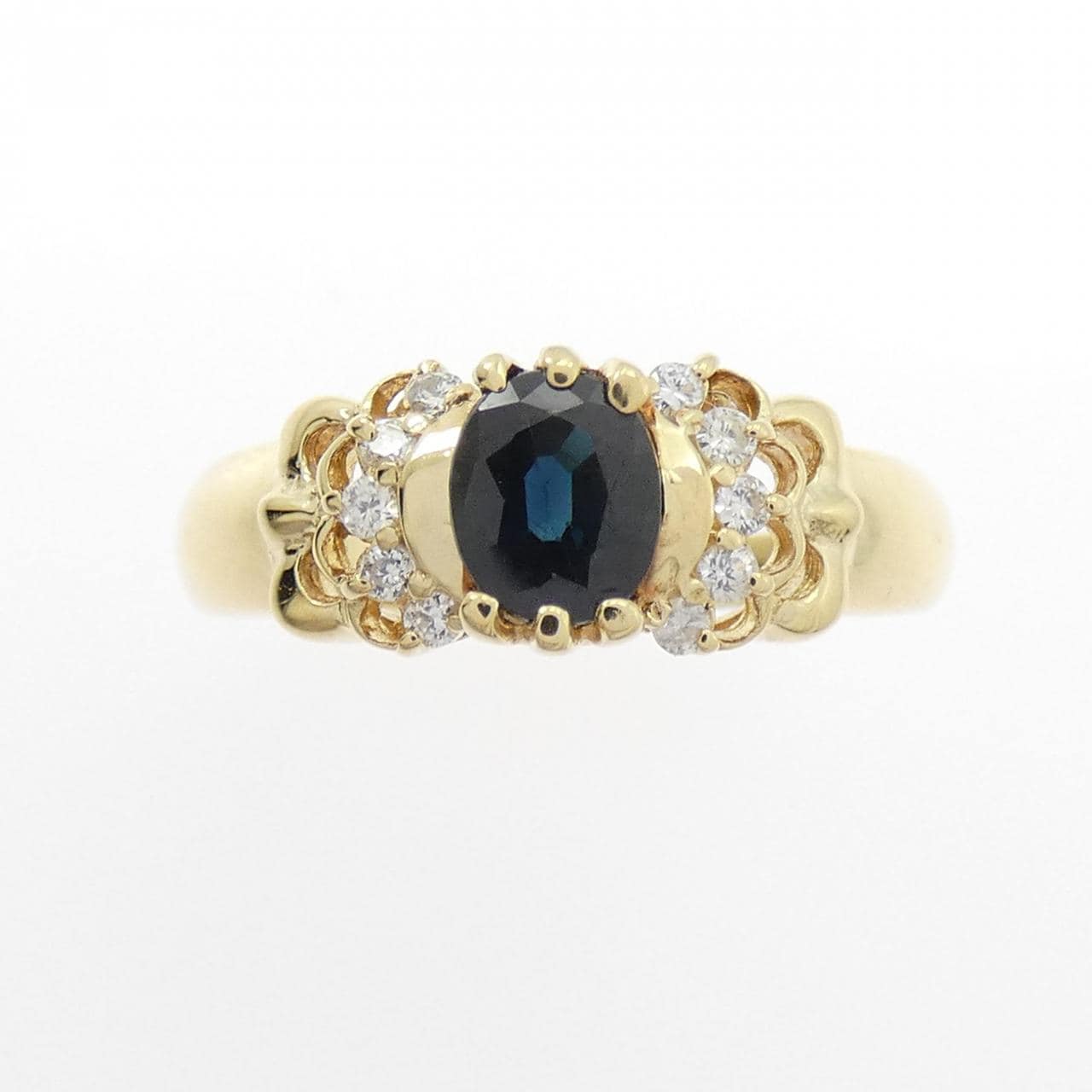 K18YG サファイヤ リング 0.56CT