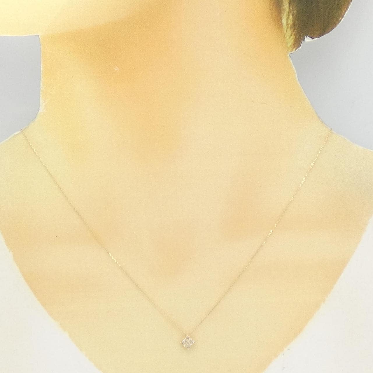 【新品】K18YG ダイヤモンド ネックレス 0.10CT
