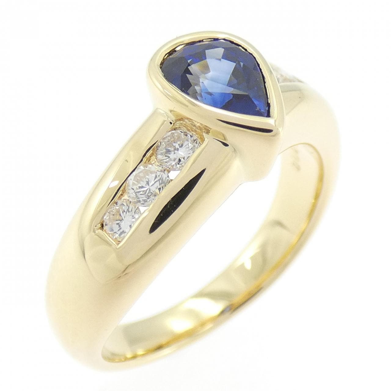 K18YG サファイヤ リング 1.13CT