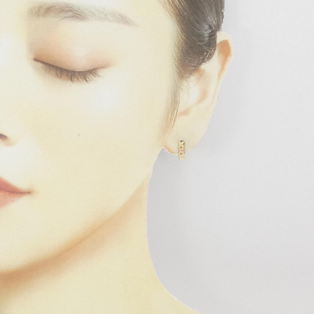 K18YG/K18PG earrings