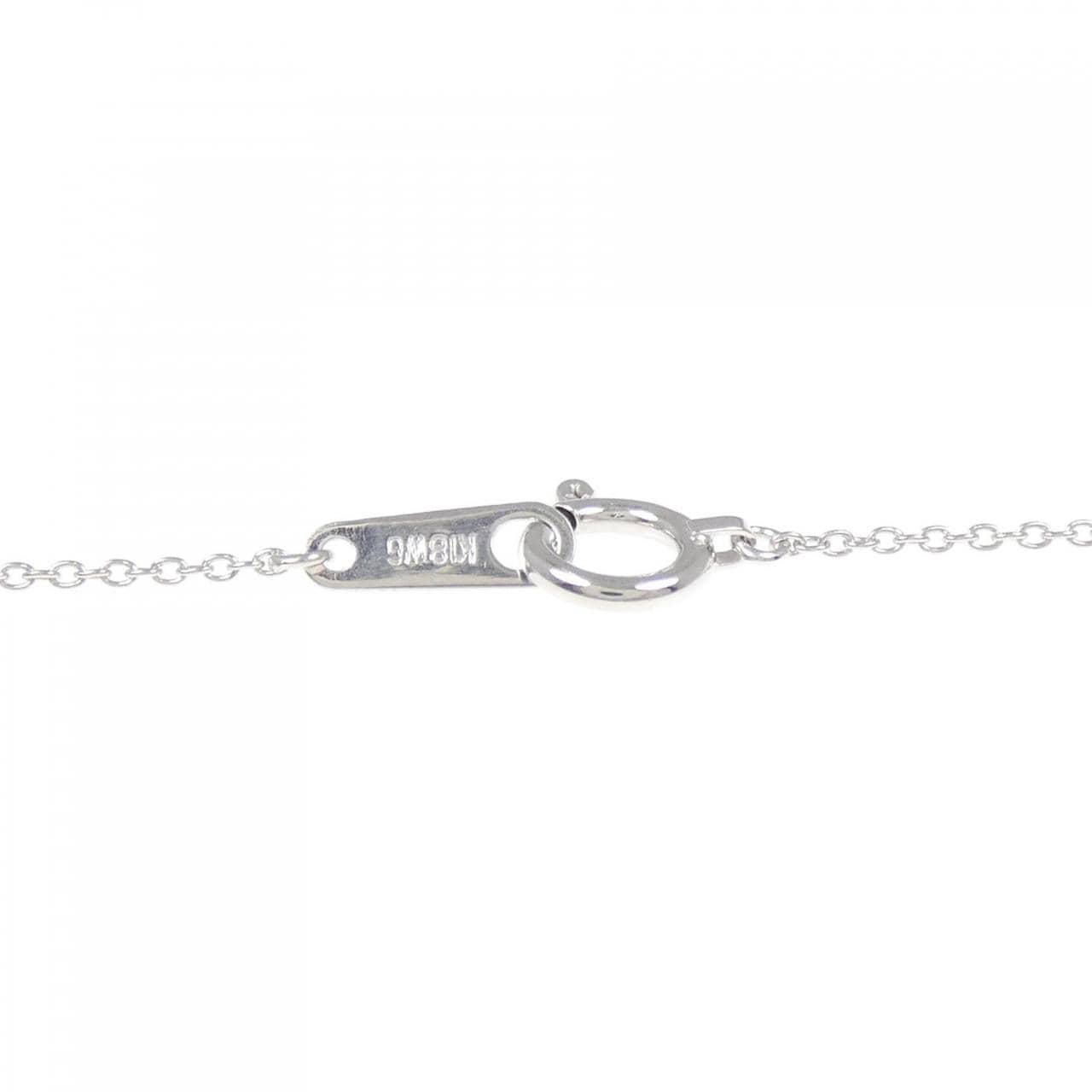 K18白金/K18藍鑽石項鍊，0.32克拉