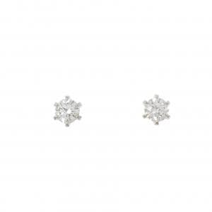 【リメイク】PT900/ST ダイヤモンド ピアス 0.230CT 0.236CT F VS2 EXT-VG