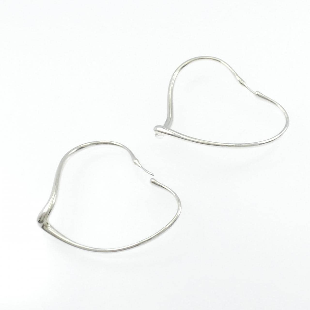 ティファニー オープン ハート フープ ピアス