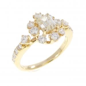 K18YG ダイヤモンド リング 0.543CT