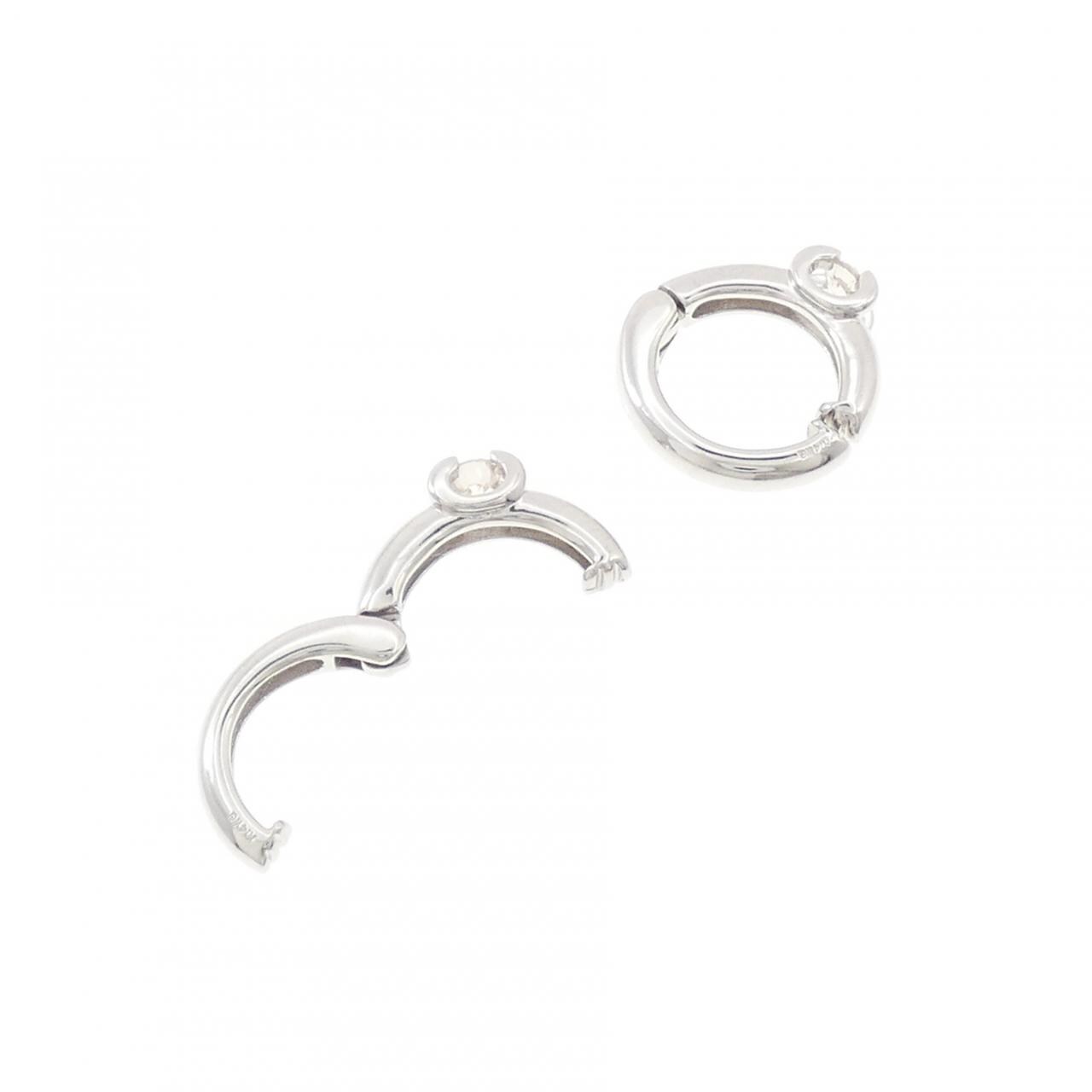 K14WG ダイヤモンド イヤリング 0.20CT