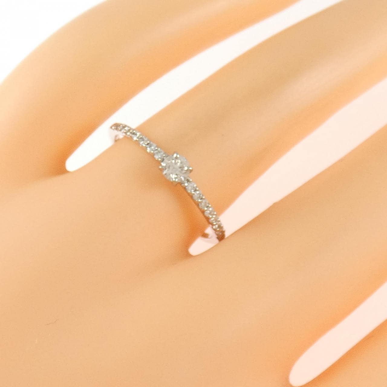 PT900 Diamond Ring 0.12CT