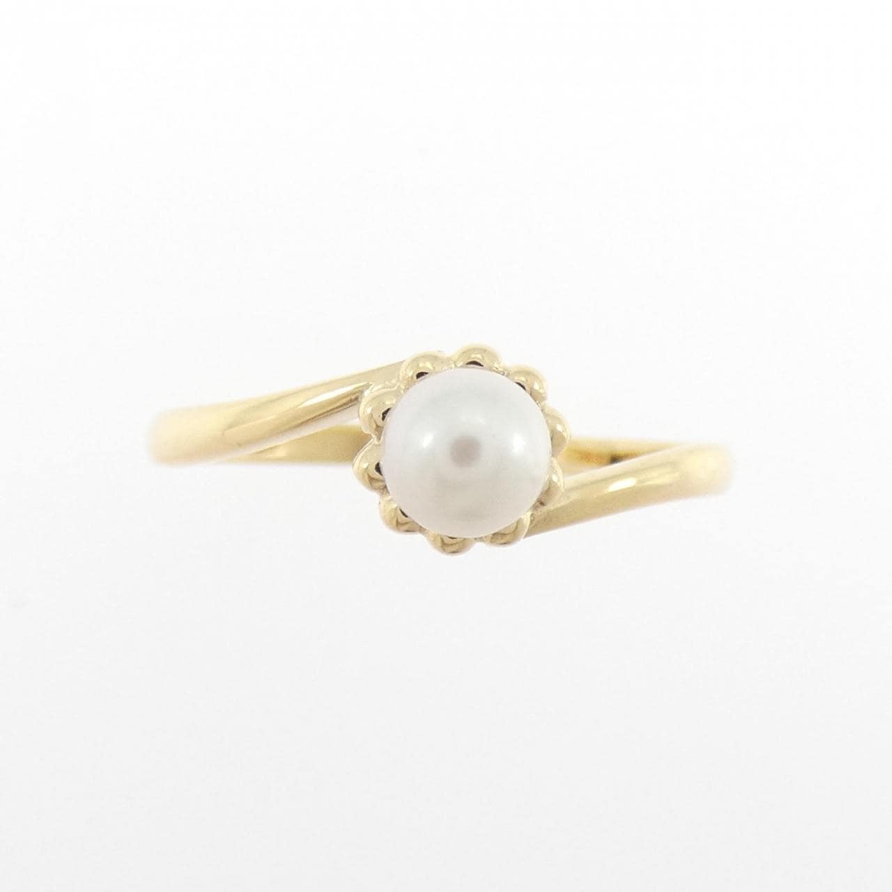 K18YG アコヤパール リング 4.3mm