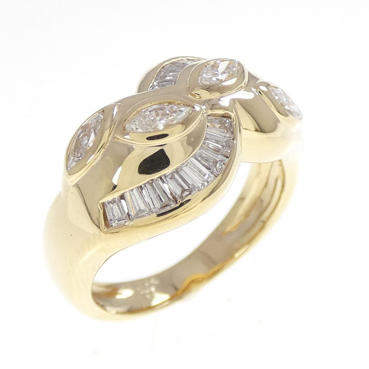 K18YG ダイヤモンド リング 0.84CT