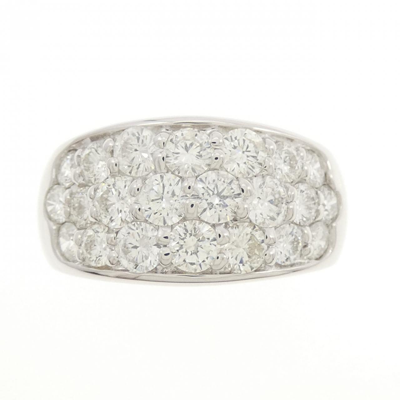 K18WG ダイヤモンド リング 1.89CT