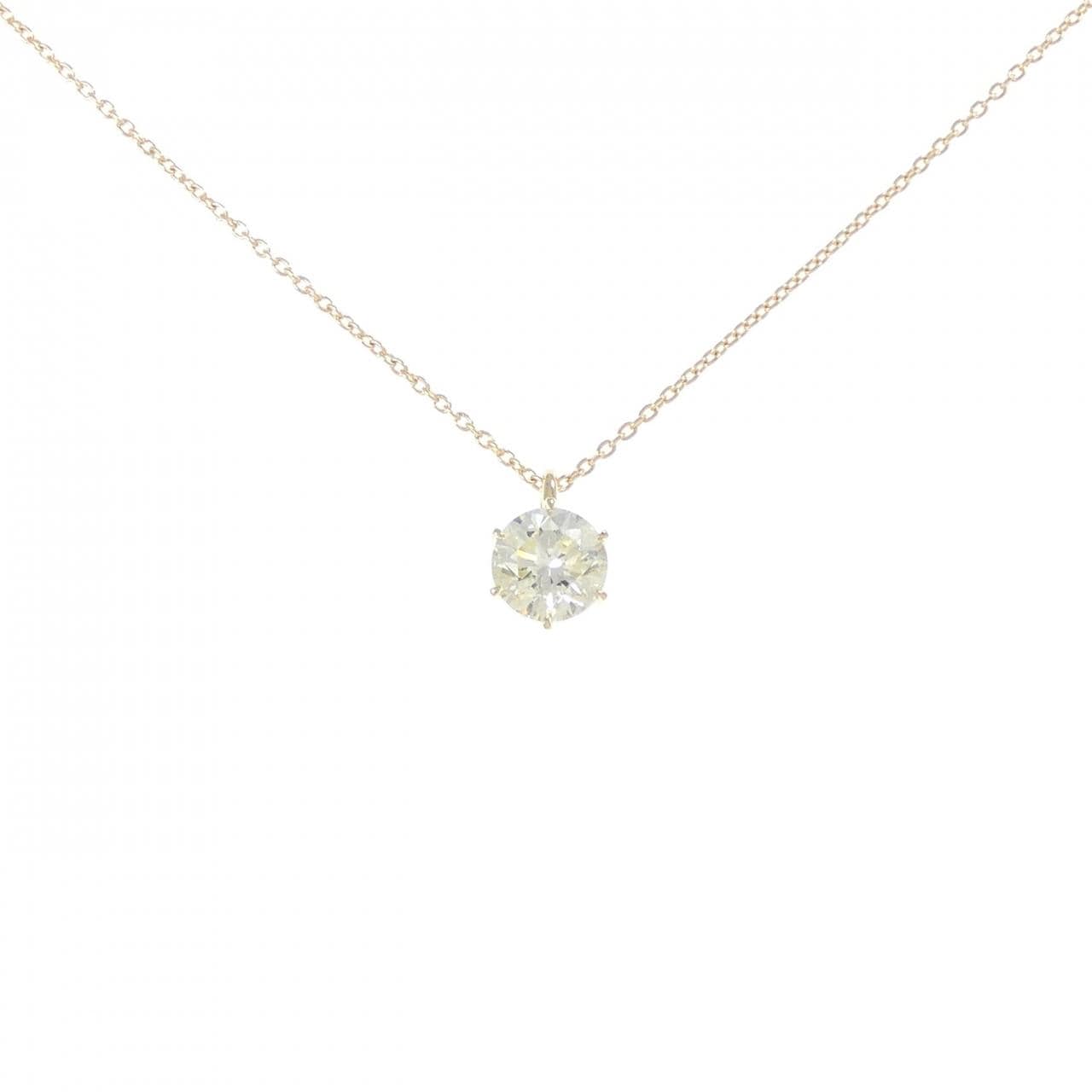【リメイク】K18YG ダイヤモンド ネックレス 1.118CT VLY I1 VG
