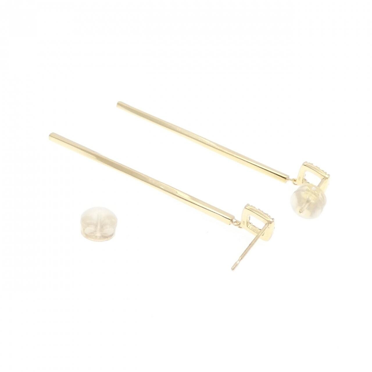 K18YG ダイヤモンド ピアス 0.12CT