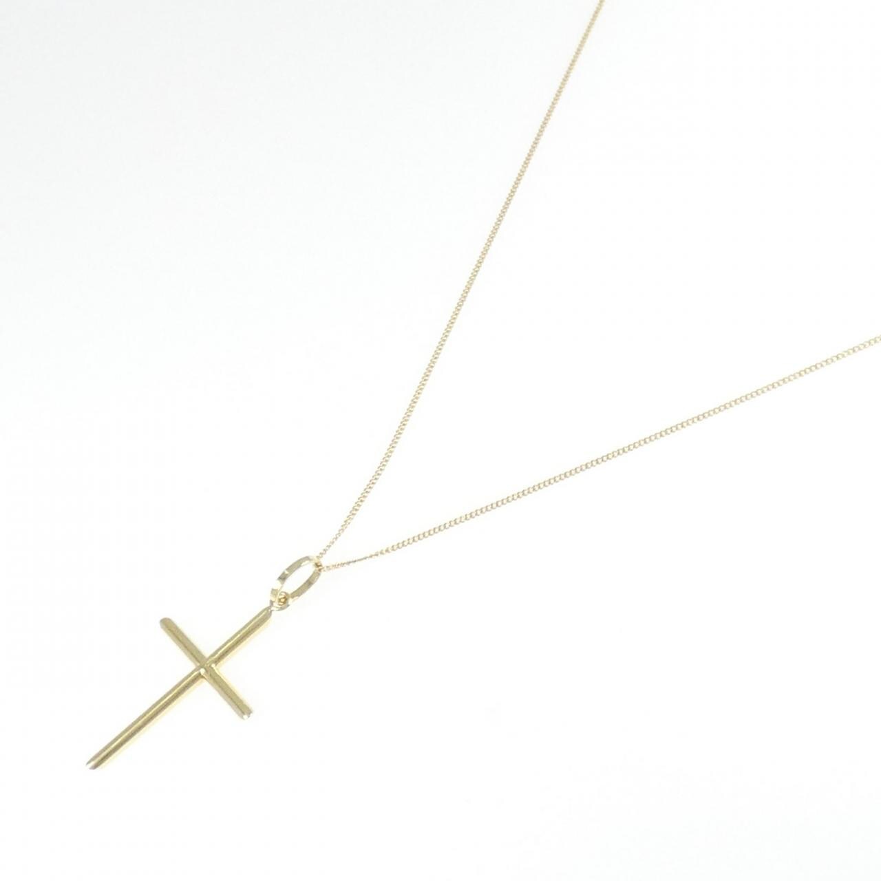 K18YG クロス ネックレス