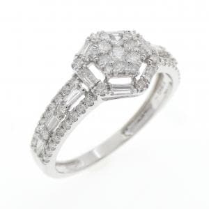 K18WG ダイヤモンド リング 0.70CT