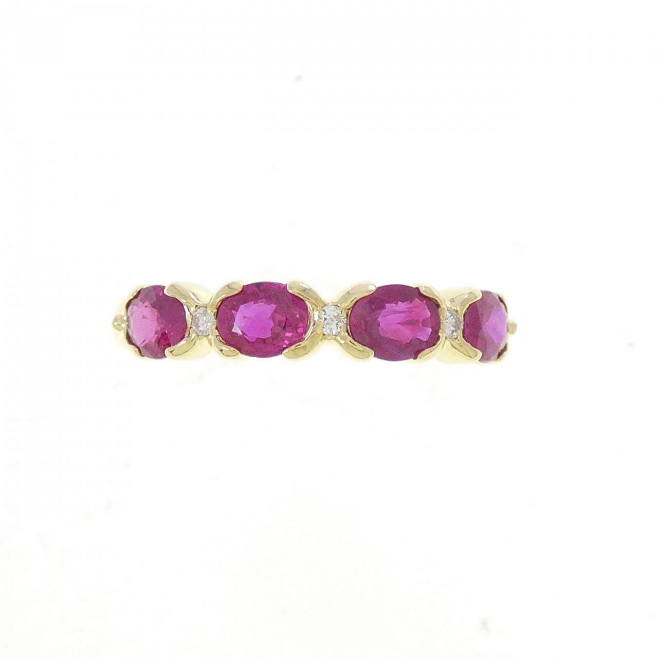 K18YG ルビー リング 1.20CT