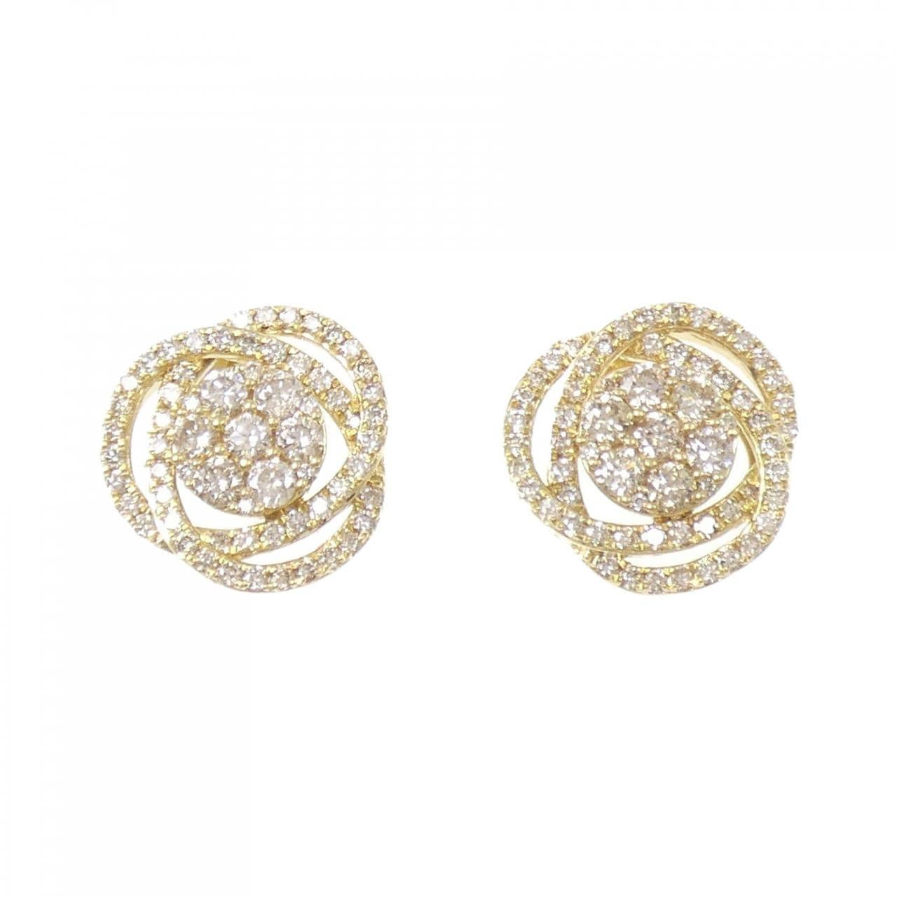 K18YG ダイヤモンド ピアス 1.50CT