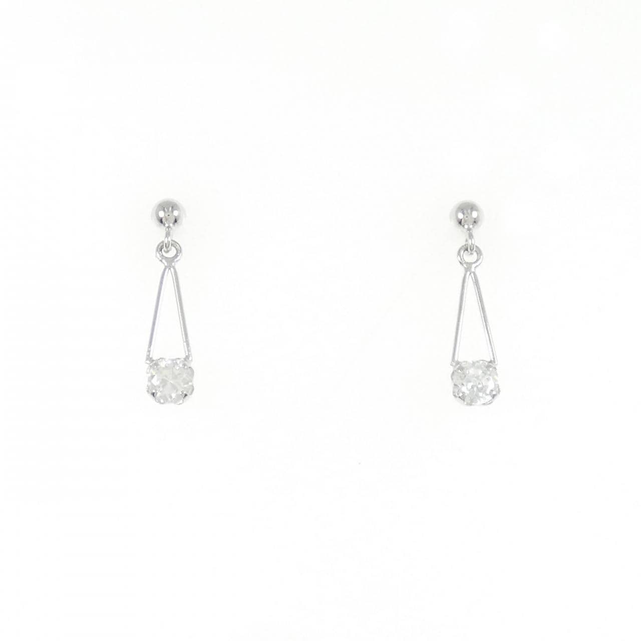 K14WG キュービック ピアス