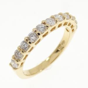 K18YG ハーフエタニティ ダイヤモンド リング 0.43CT