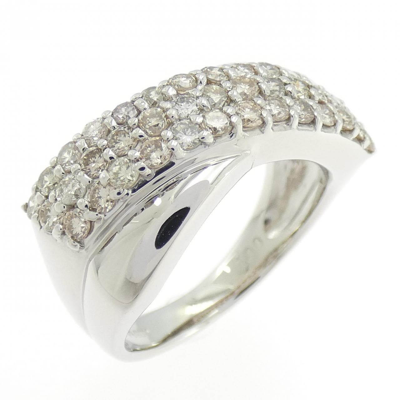 PT900 パヴェ ダイヤモンド リング 1.00CT