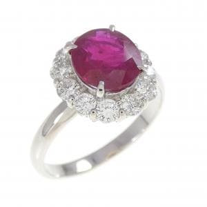PT900 ルビー リング 1.975CT