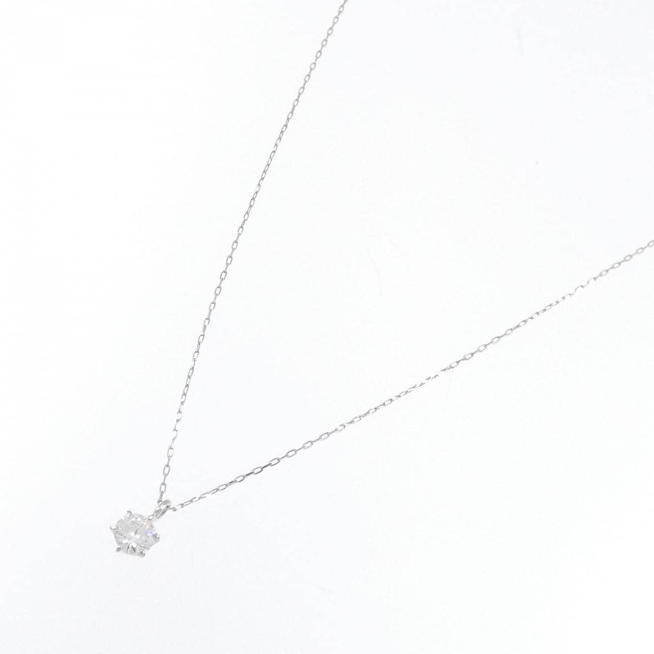 [再加工款] PT900单钻鑽石項鍊 0.20CT