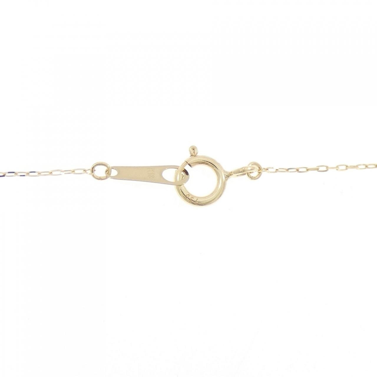 【リメイク】K18YG ダイヤモンド ネックレス 0.10CT