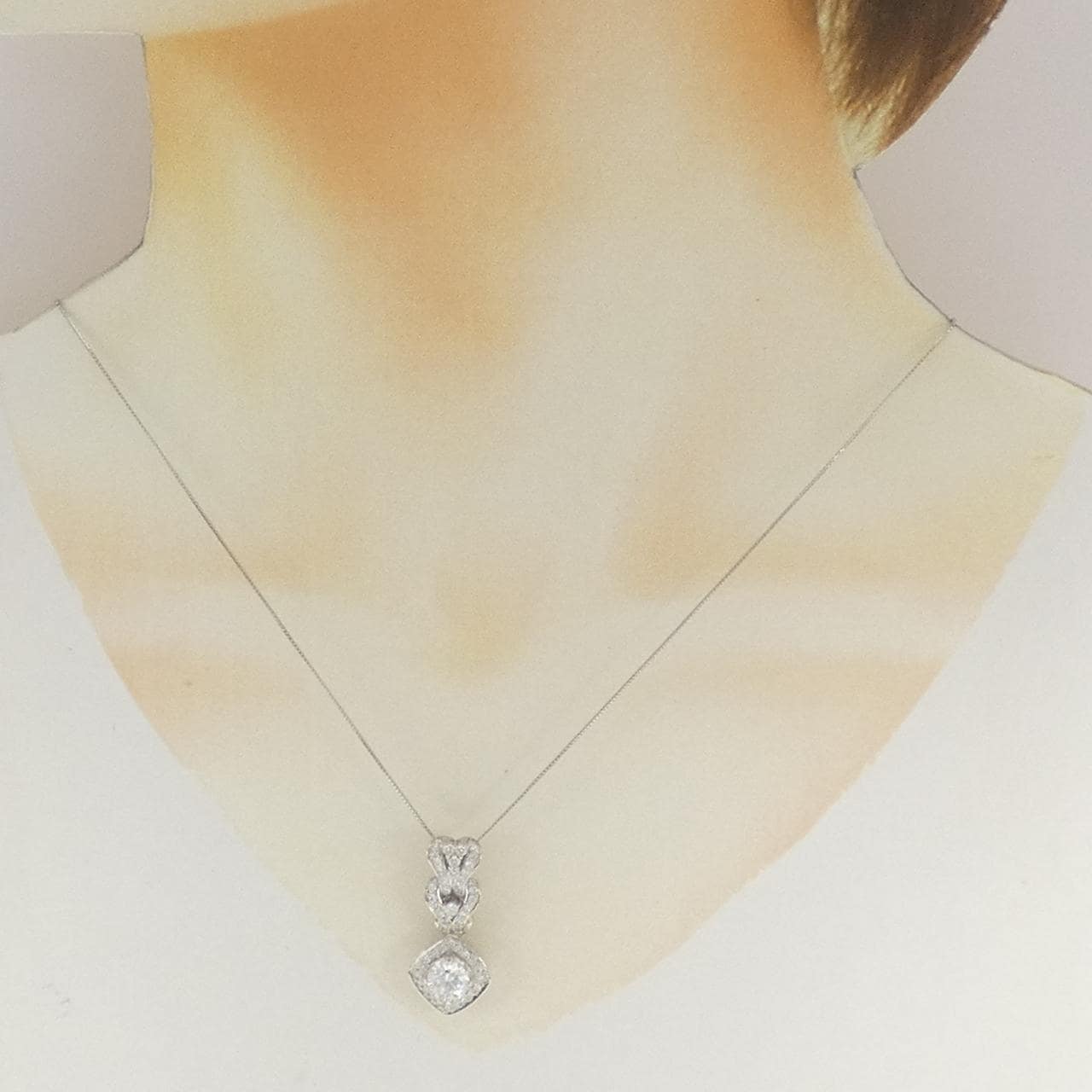 PT900/PT850 ダイヤモンド ネックレス 1.020CT D VVS2 3EXT H&C
