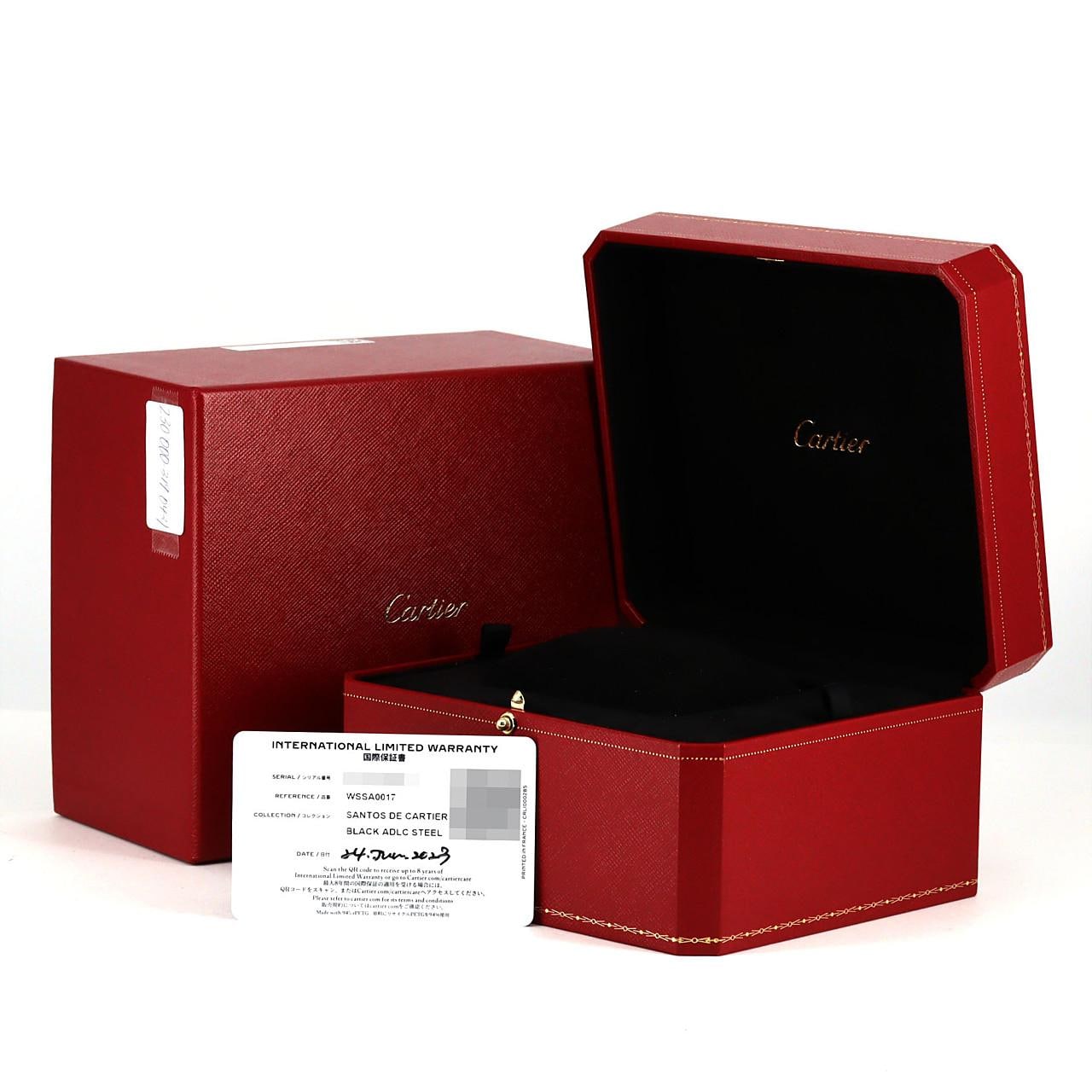 【ノーメンテナンス特価】カルティエ サントス･ドゥ･カルティエクロノグラフ XL WSSA0017 SS 自動巻