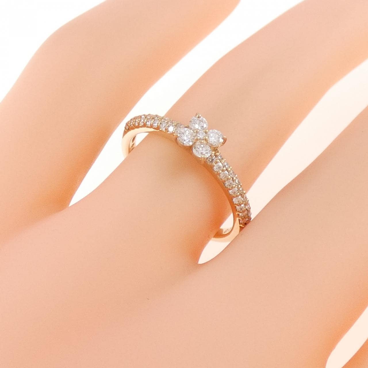 ポンテヴェキオ フラワー リング 0.32CT