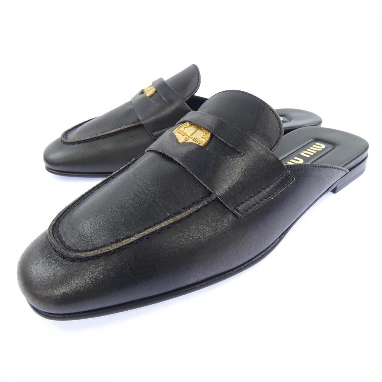 ミュウミュウ MIU MIU BLEACHED LOAFERS 5D326E サンダル