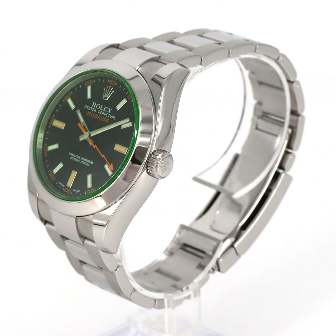 ロレックス ミルガウス 116400GV SS 自動巻 V番