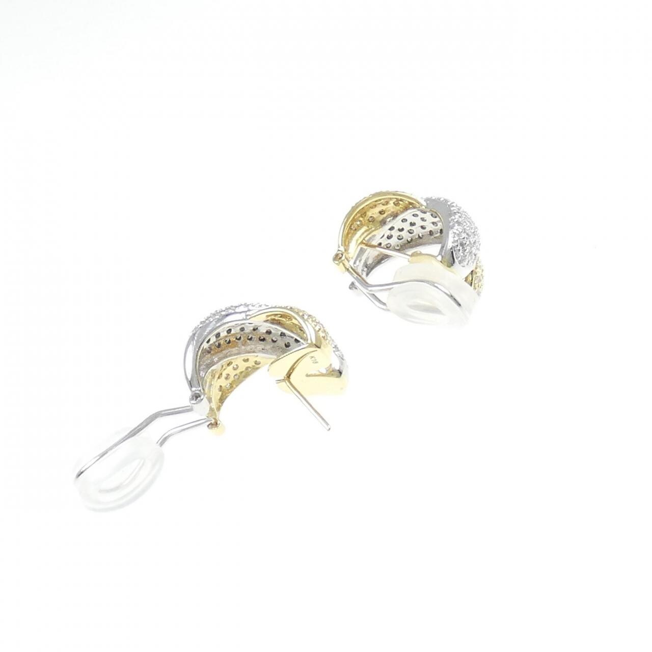 K18YG/K18WG Diamond earrings
