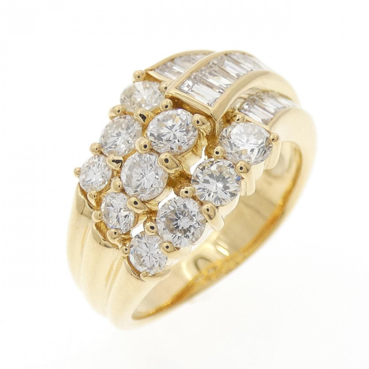 K18YG ダイヤモンド リング 1.80CT