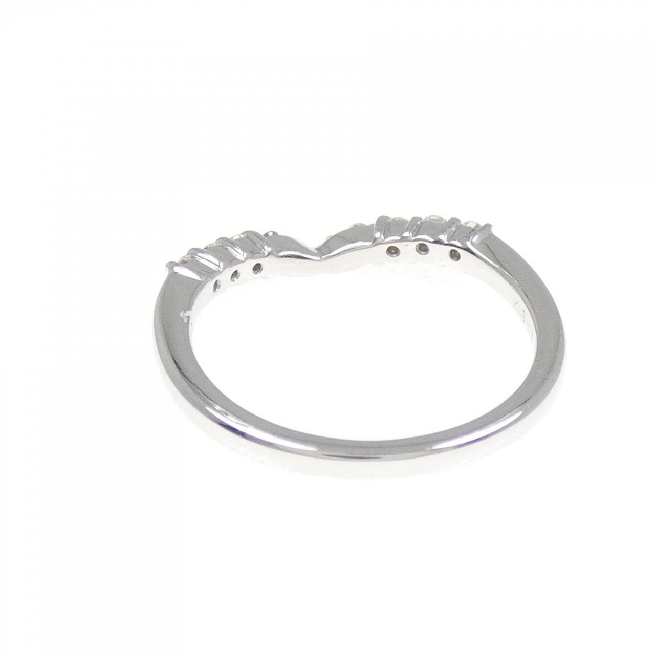 K18WG ピンクダイヤモンド リング 0.04CT