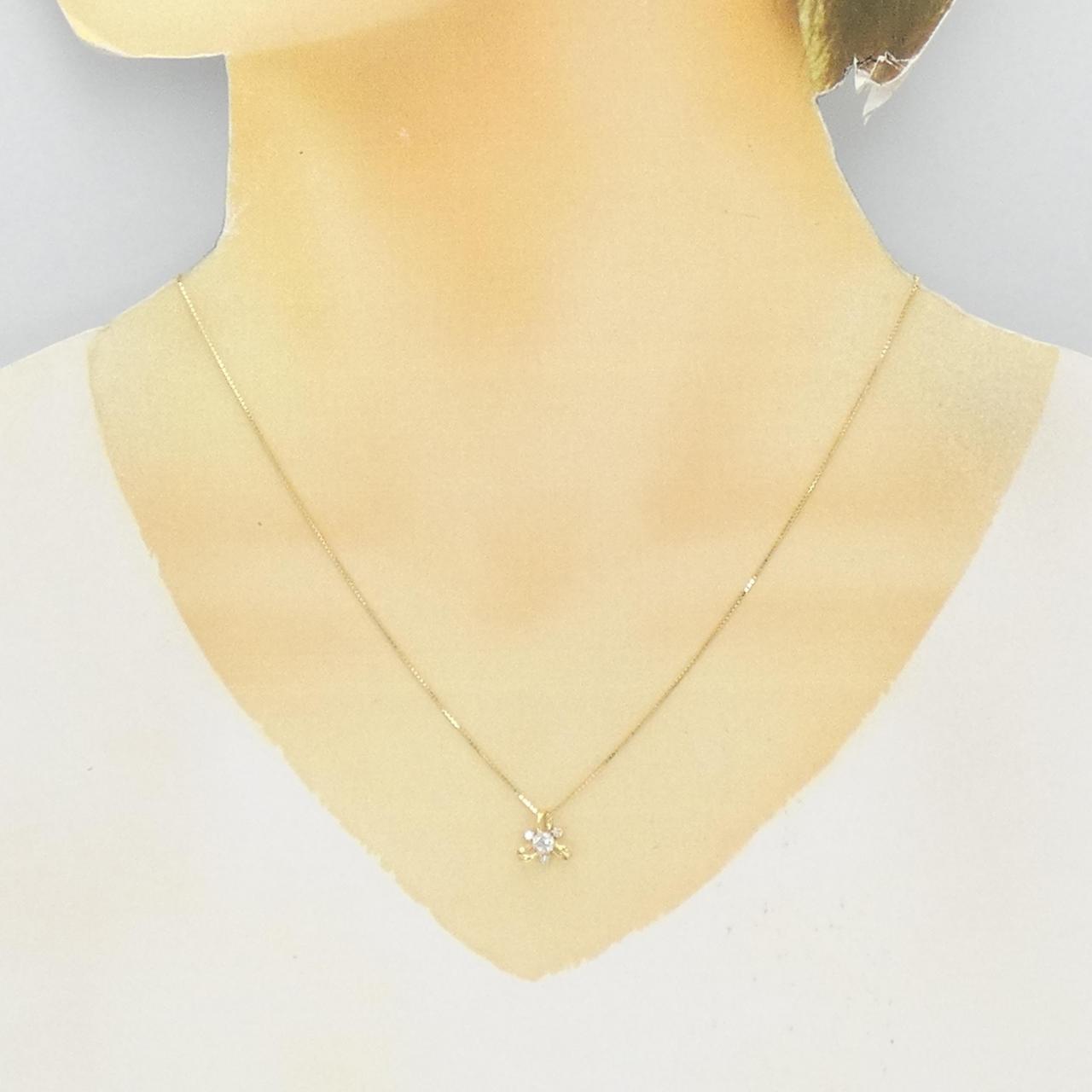 K18YG ダイヤモンド ネックレス 0.26CT